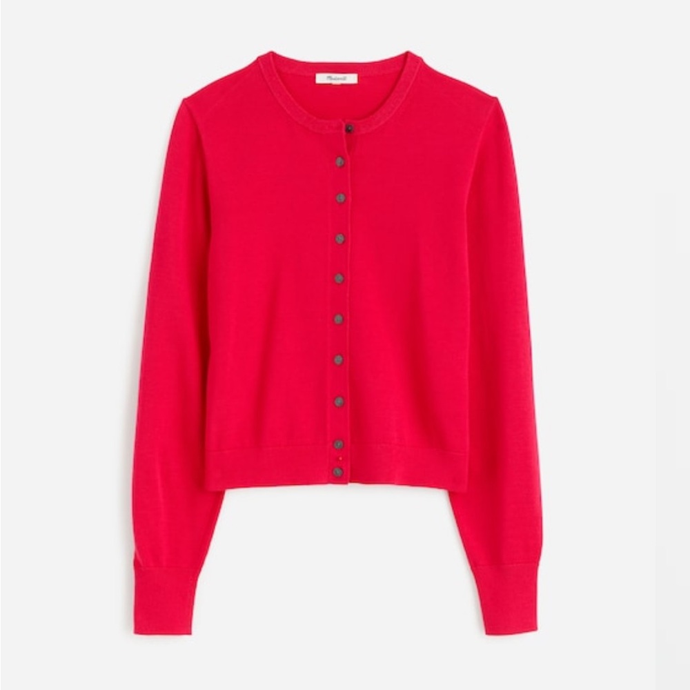 Madewell Crewneck Cardigan in 100% cotton - new with tags